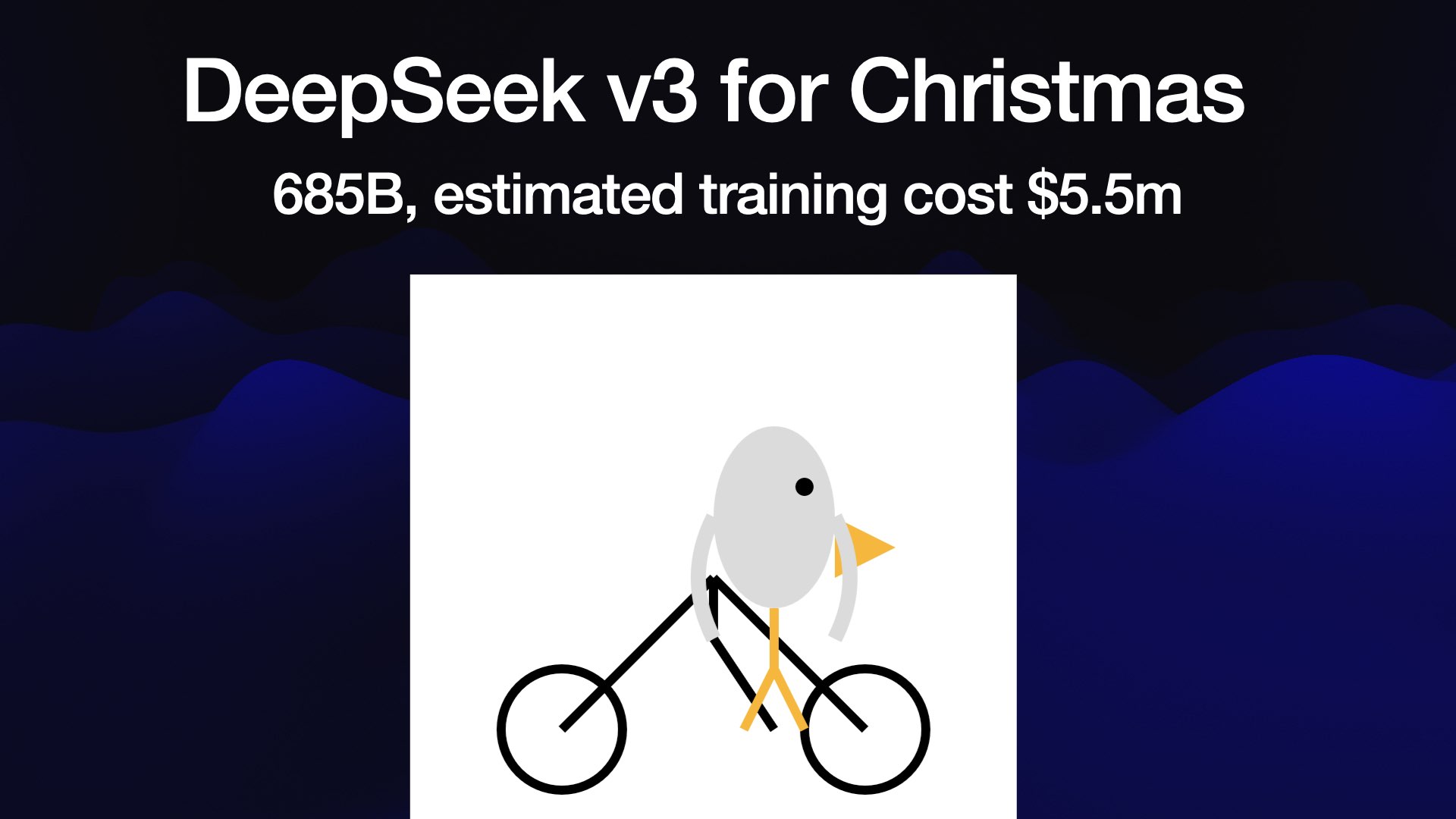 DeepSeek V3 的鹈鹕和近似自行车结构